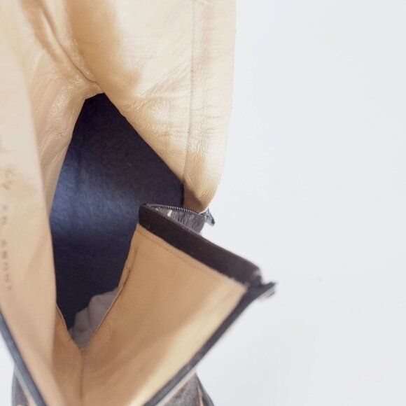 Y2K Valentino Mens 42 US 9 boots tiger face calk skin fur - Picture 10 of 11